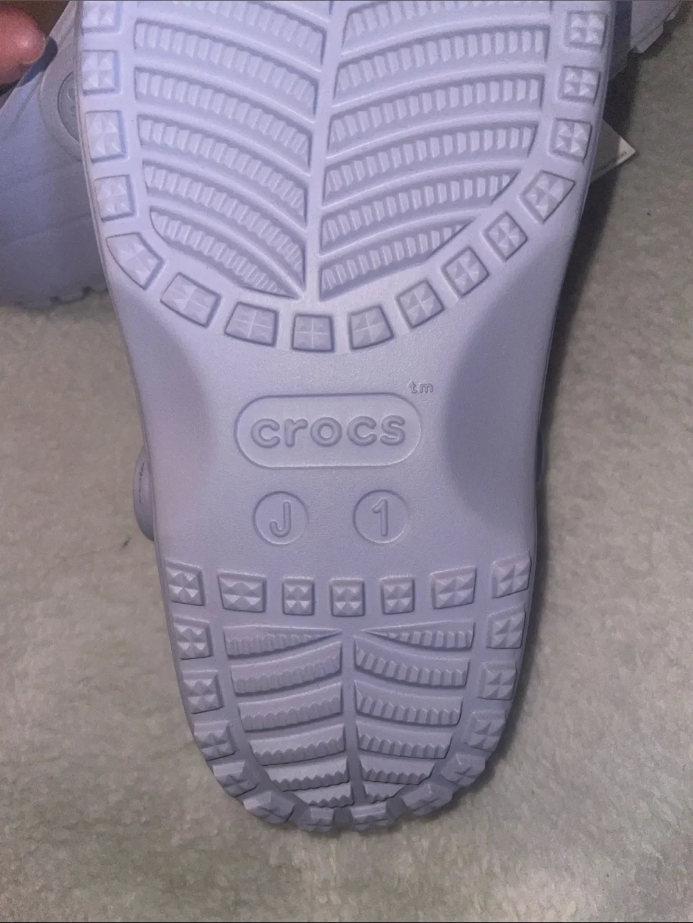 CROCS Kids' Classic Floral Clog in Light Lavender